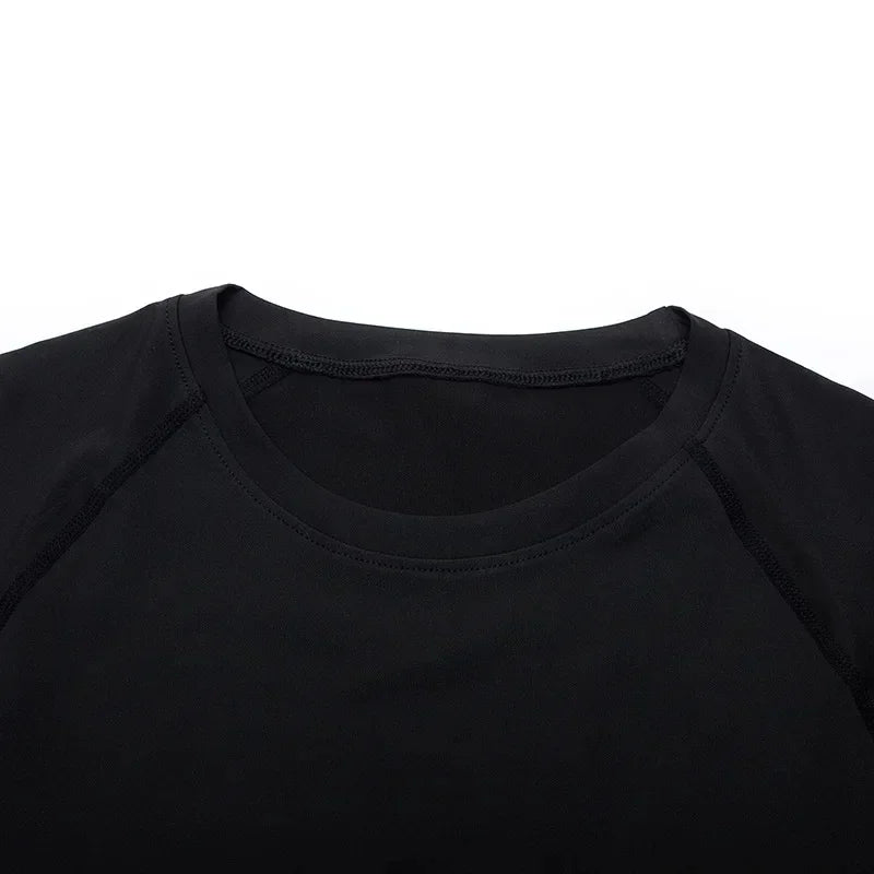 Fitness T-shirts for Men Fitness Gym Compression Moisture-Wicking Gym Breathable Quick Drying Running Sweat Absorbing Tight Fit