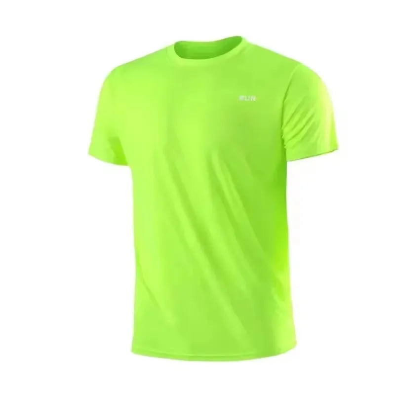 Fitness T-shirt - New Summer Men's Quick-Drying Running Fitness Sports Shirt - Men's Short-Sleeved Fitness Top