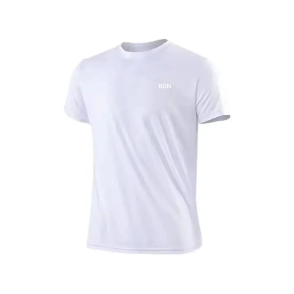 Fitness T-shirt - New Summer Men's Quick-Drying Running Fitness Sports Shirt - Men's Short-Sleeved Fitness Top
