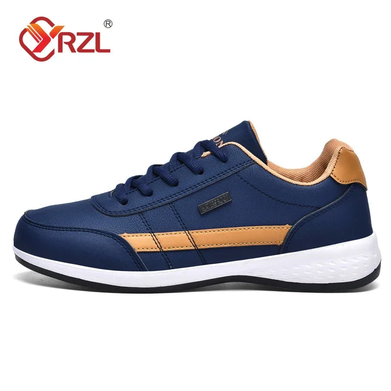 Men’s Waterproof Casual Sneakers – Non-Slip Rubber Sole