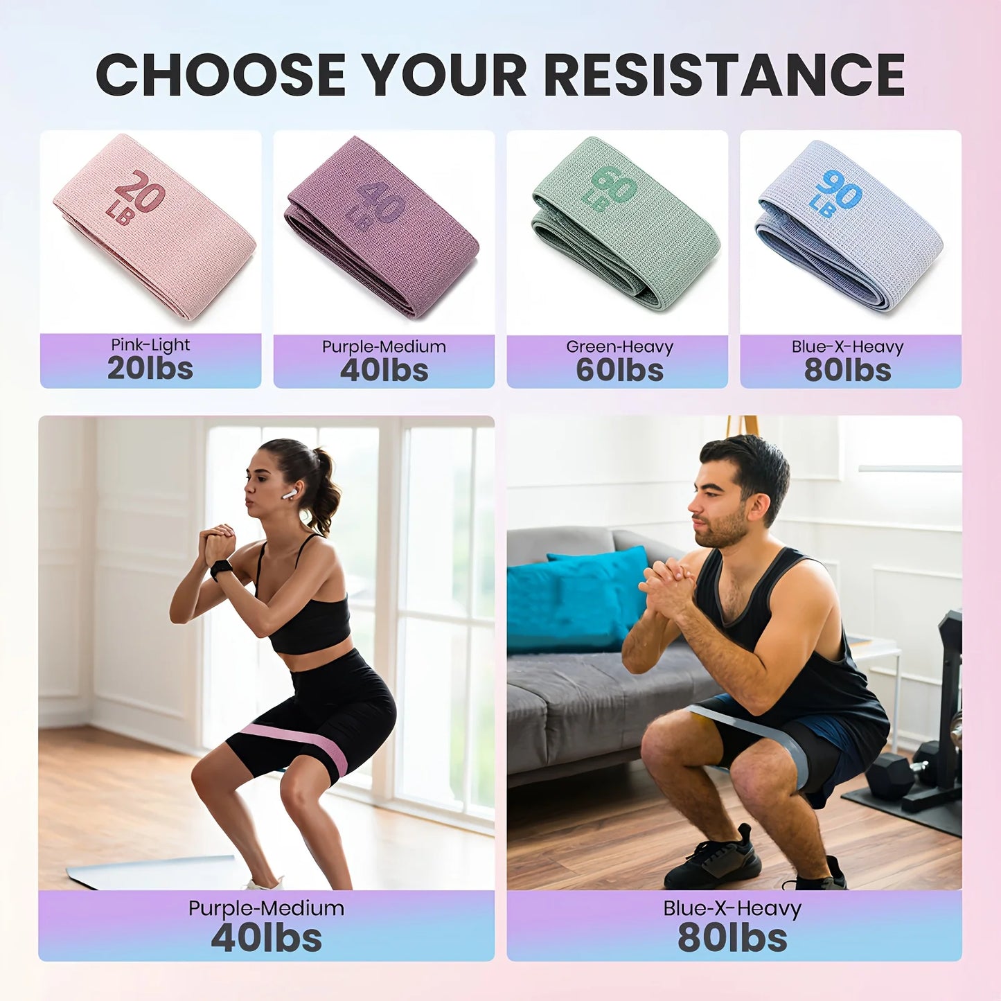 Fitness Resistance Bands with Weights, Suitable for Core Strength, Pilates, Yoga, and Full-Body Workouts, Portable Fitness Kit, the Best Choice for Yoga Studios and Gym Workouts