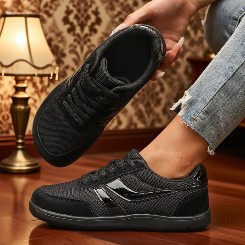 Women’s Barefoot Canvas Sneakers Wide Toe Mesh Flats