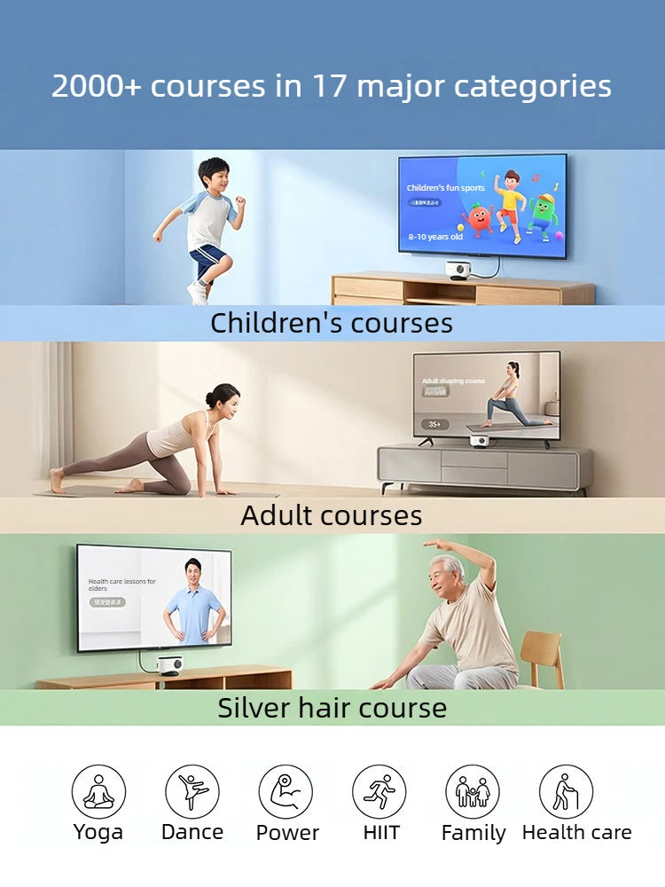 Fitness Magic Box AI, Intelligent Somatosensory Exercise, TV Projection, Console Game Dance Machine Home Fitness Equipment
