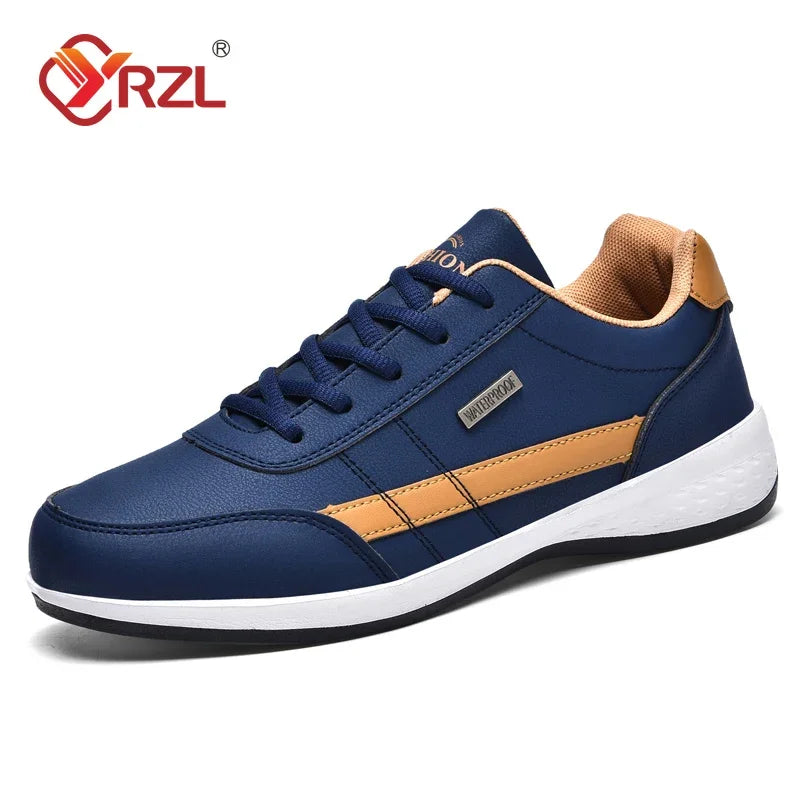 Men’s Waterproof Casual Sneakers – Non-Slip Rubber Sole