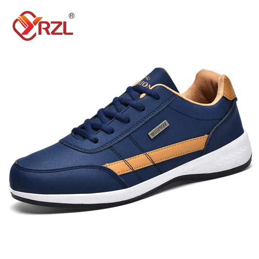 Men’s Waterproof Casual Sneakers – Non-Slip Rubber Sole