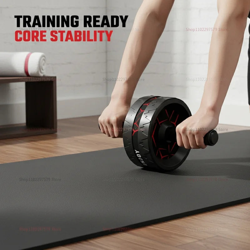 Suitable for home portable abdominal fitness wheel in gym, abdominal fitness device, silent abdominal fitness wheel, rubber