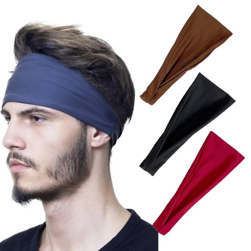 2PCS European and American sports sweatband running and fitness headband headband outdoor fitness headband