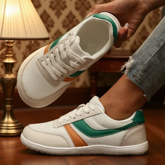 Women’s Barefoot Canvas Sneakers Wide Toe Mesh Flats
