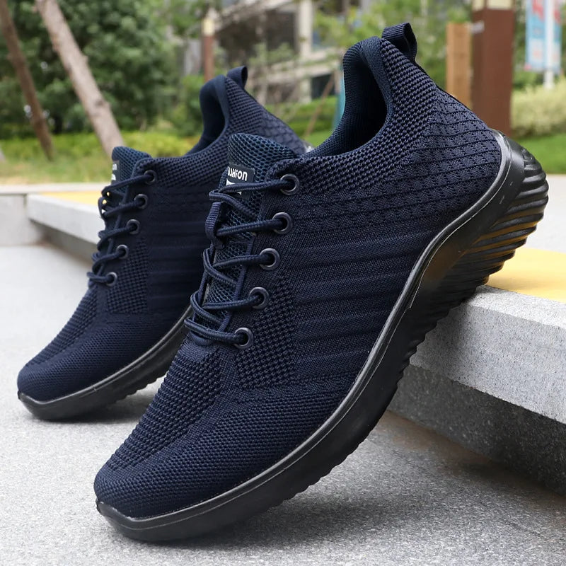 Men's Breathable Casual Sneakers For Walking & Running