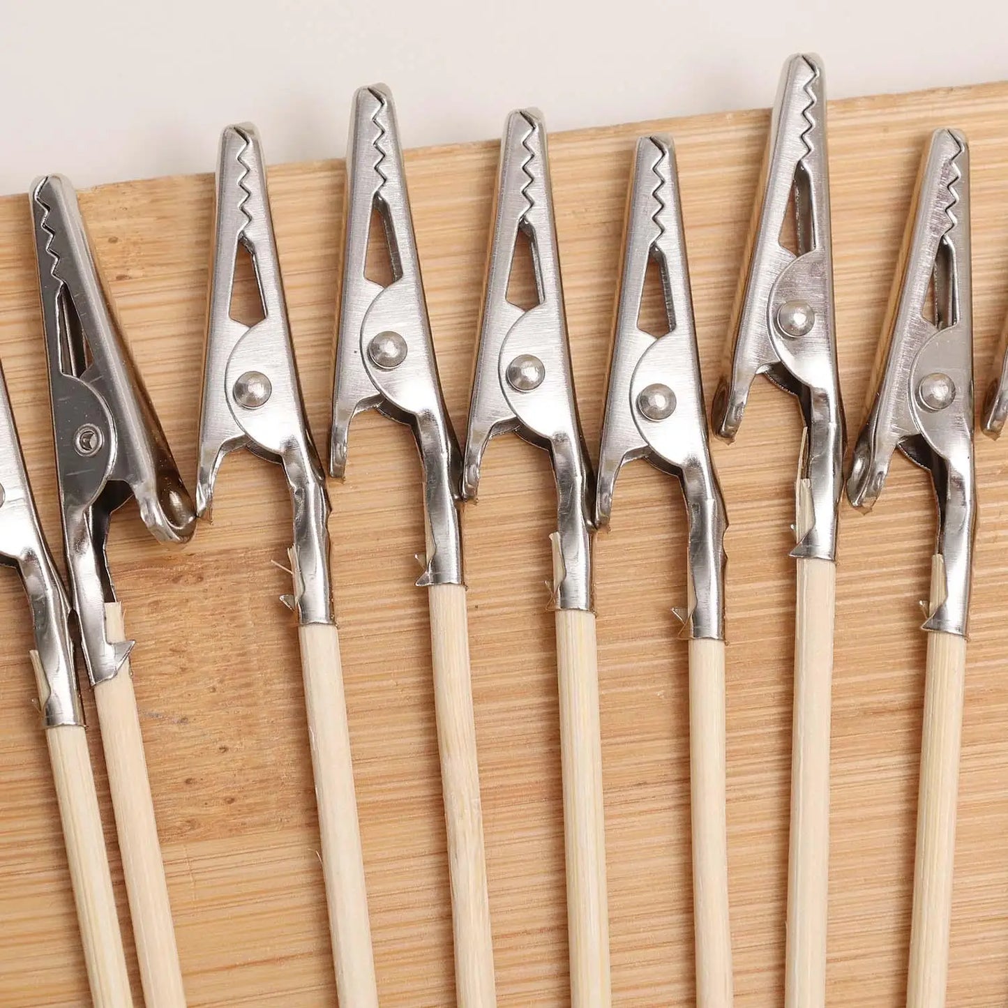 10-100Pcs Wood Metal Detachable Alligators Clips Painting Stand Clamp for Airbrush Model Part DIY Craft Work Model Painting Tool