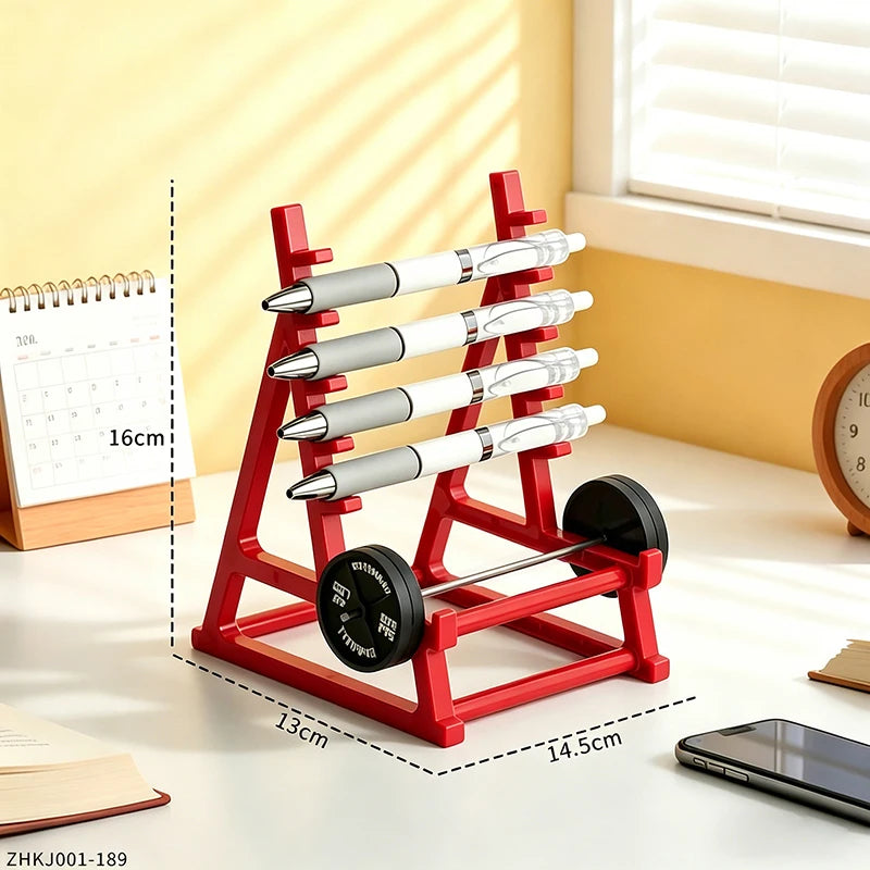 Creative Barbell Pen Holder Fitness Themed Fitness Pen Holder Perfect Gift for Fitness Enthusiasts Weightlifters